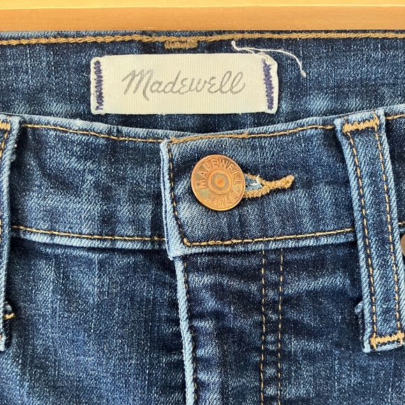 EUC Madewell Dark Blue Denim 10” High-Rise Skinny Jeans (26) - Picture 3 of 6